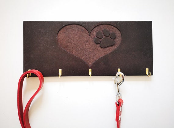 wooden dog leash holder etsy