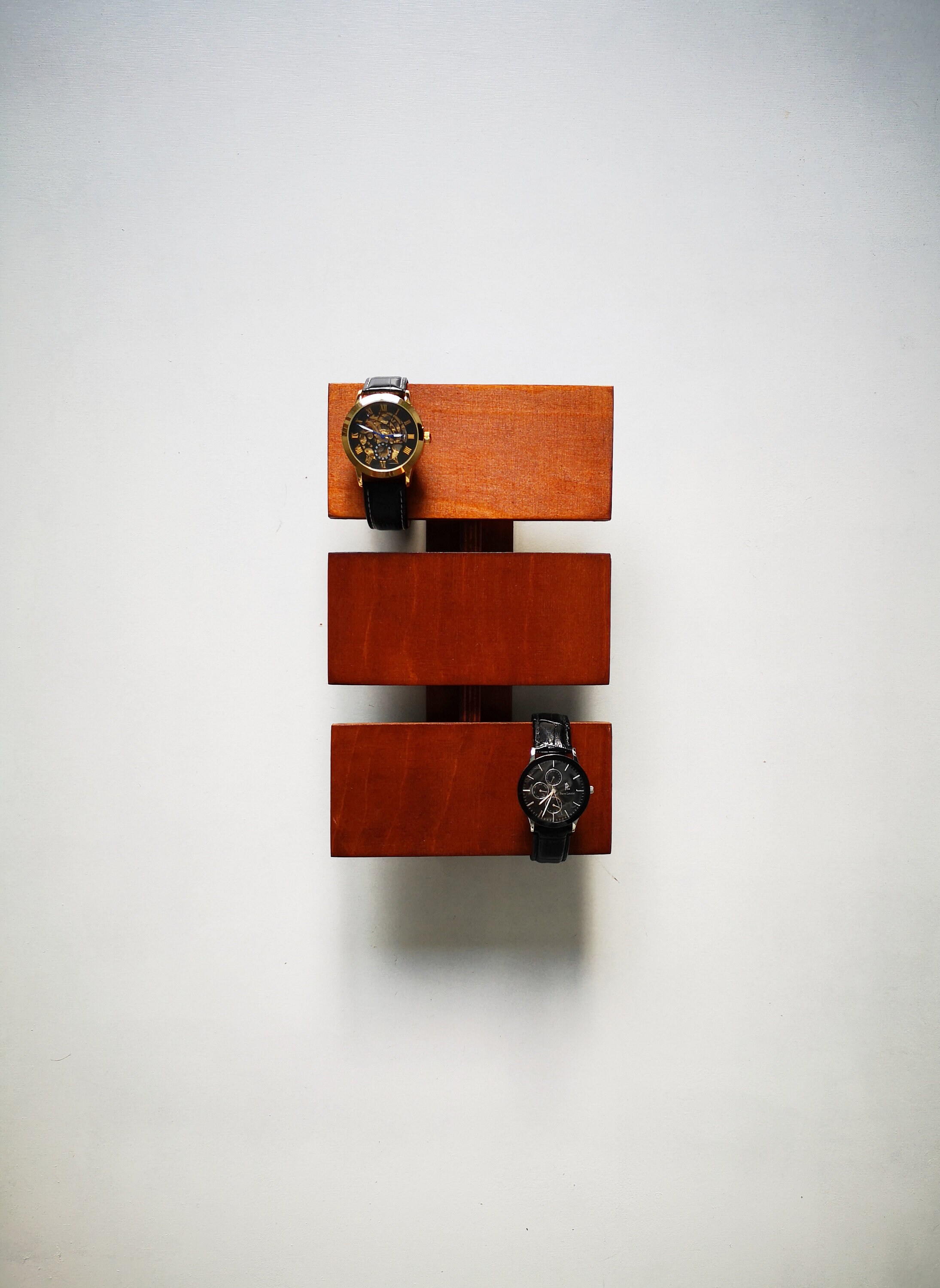 Wooden Watch Display Wall Mount Watch Hanger Wooden Bracelet Etsy