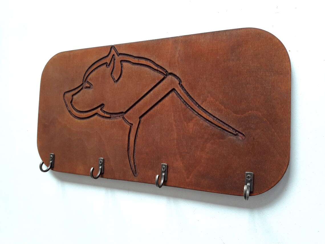 Pet collar display Wooden collar hanger for wall Pet leash Etsy