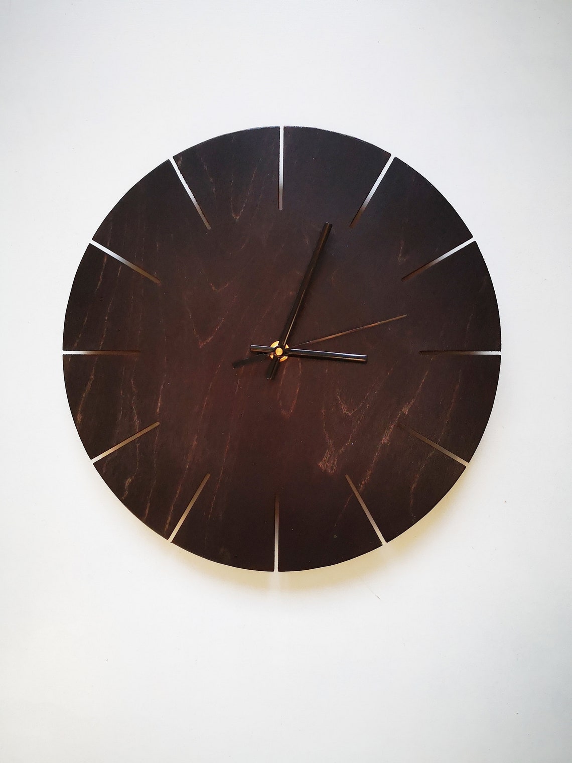 Wall Mount Clock Wooden Clock for Wall Handmade Home Clock Etsy