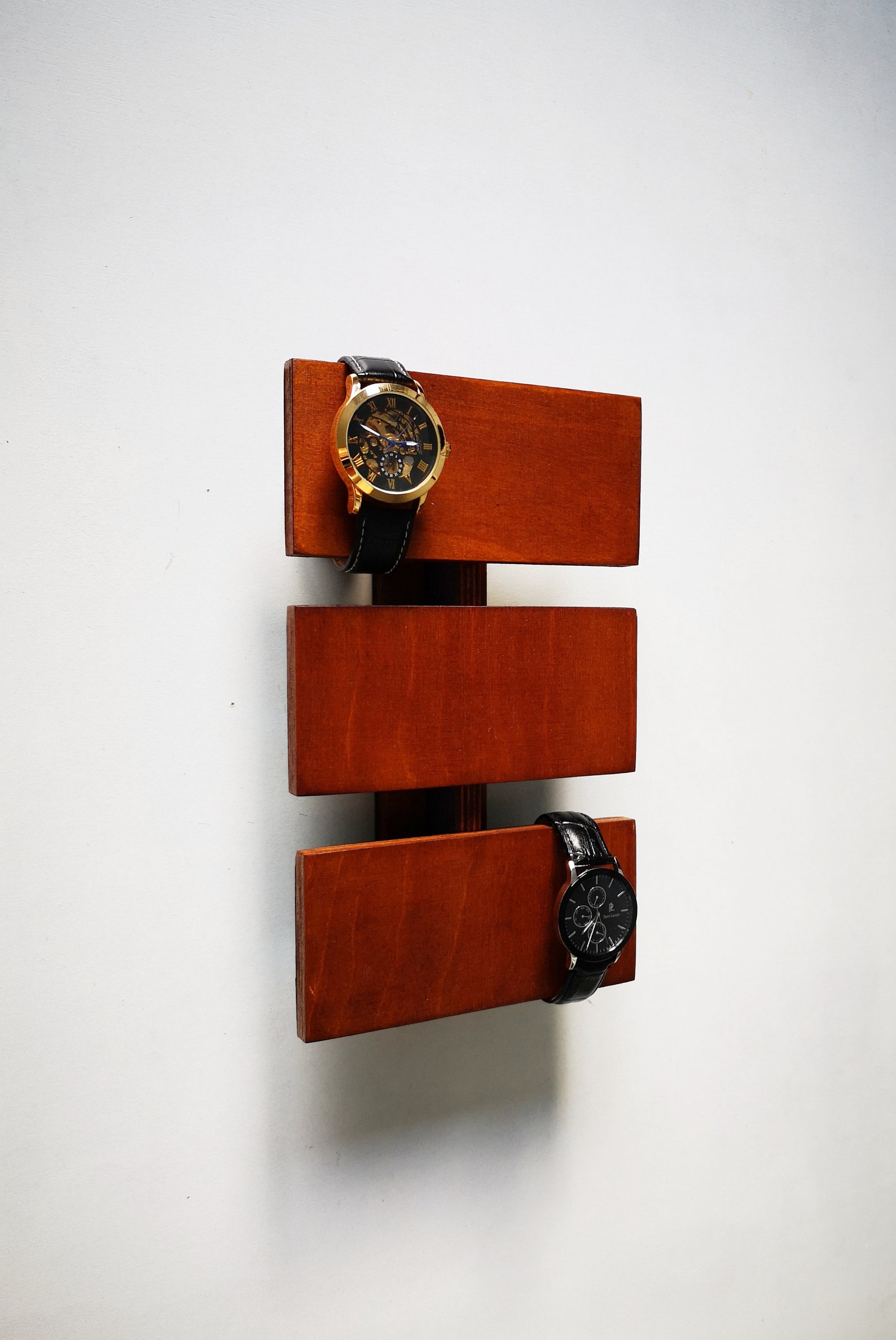 Wooden Watch Display Wall Mount Watch Hanger Wooden Bracelet Etsy