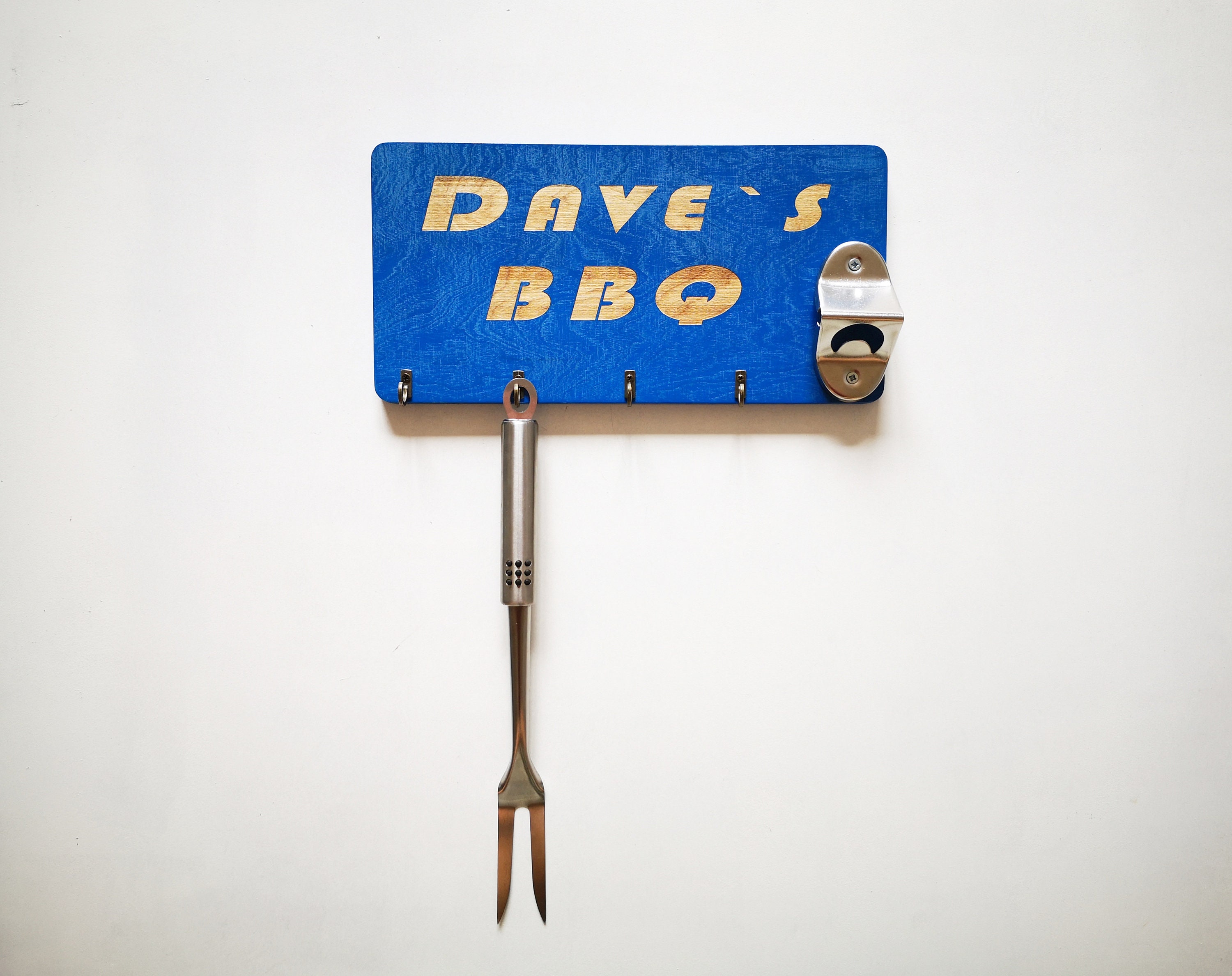 Personalized Grill Tool Hanger for Wall Wooden BBQ Utensil Etsy
