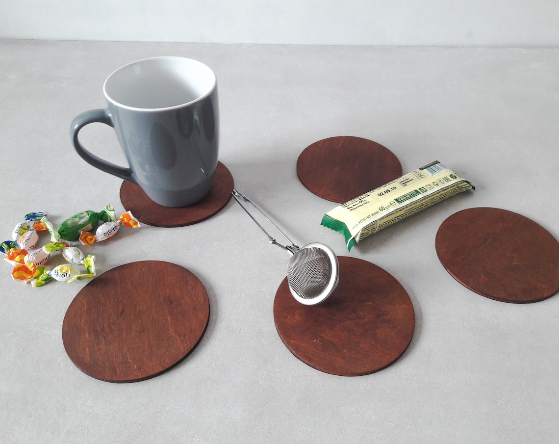 Set of cup coasters Cup coaster Mug coaster Drink coaster Etsy
