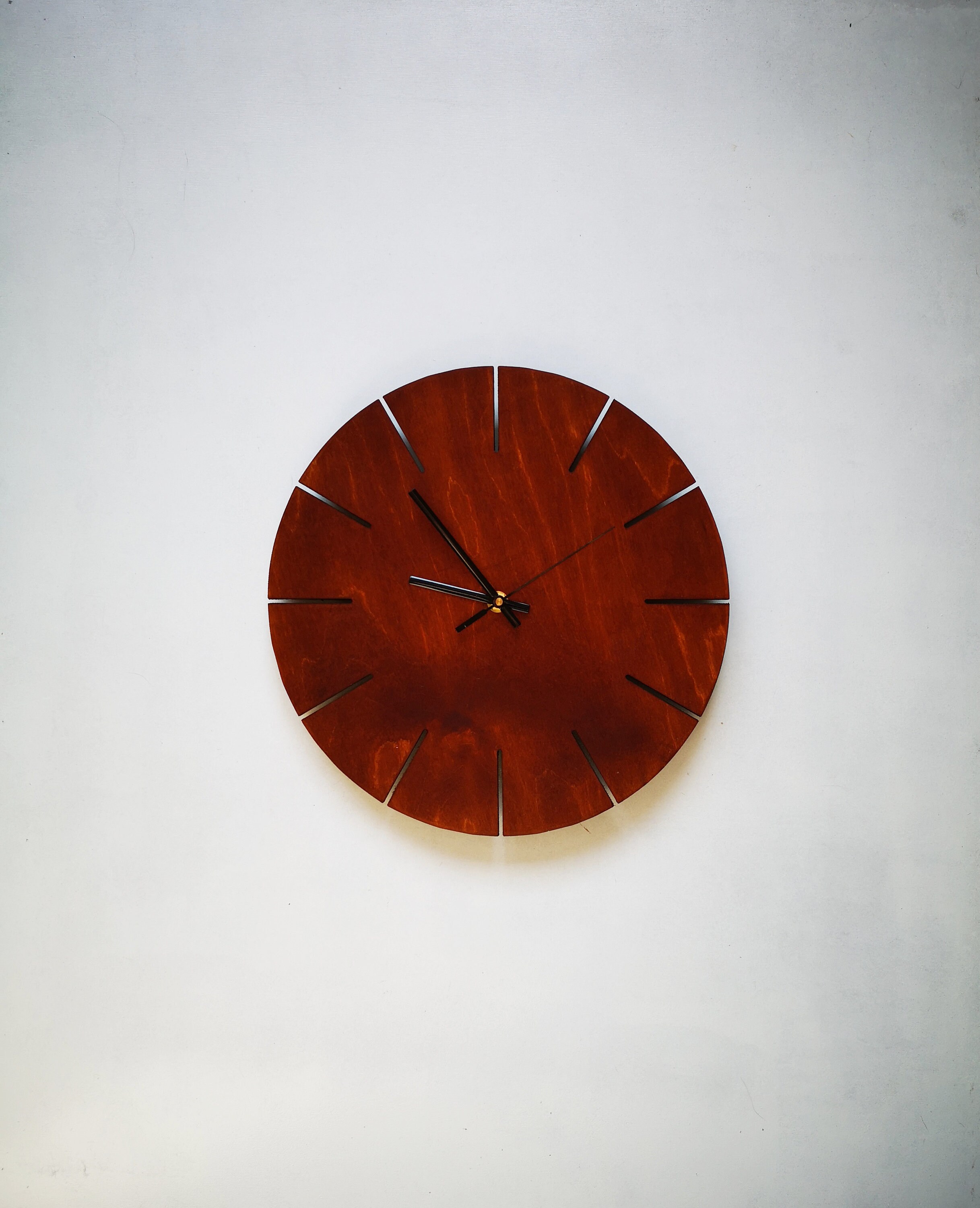 Wall Clock Wooden Wall Mount Clock Handmade Clock Home Etsy