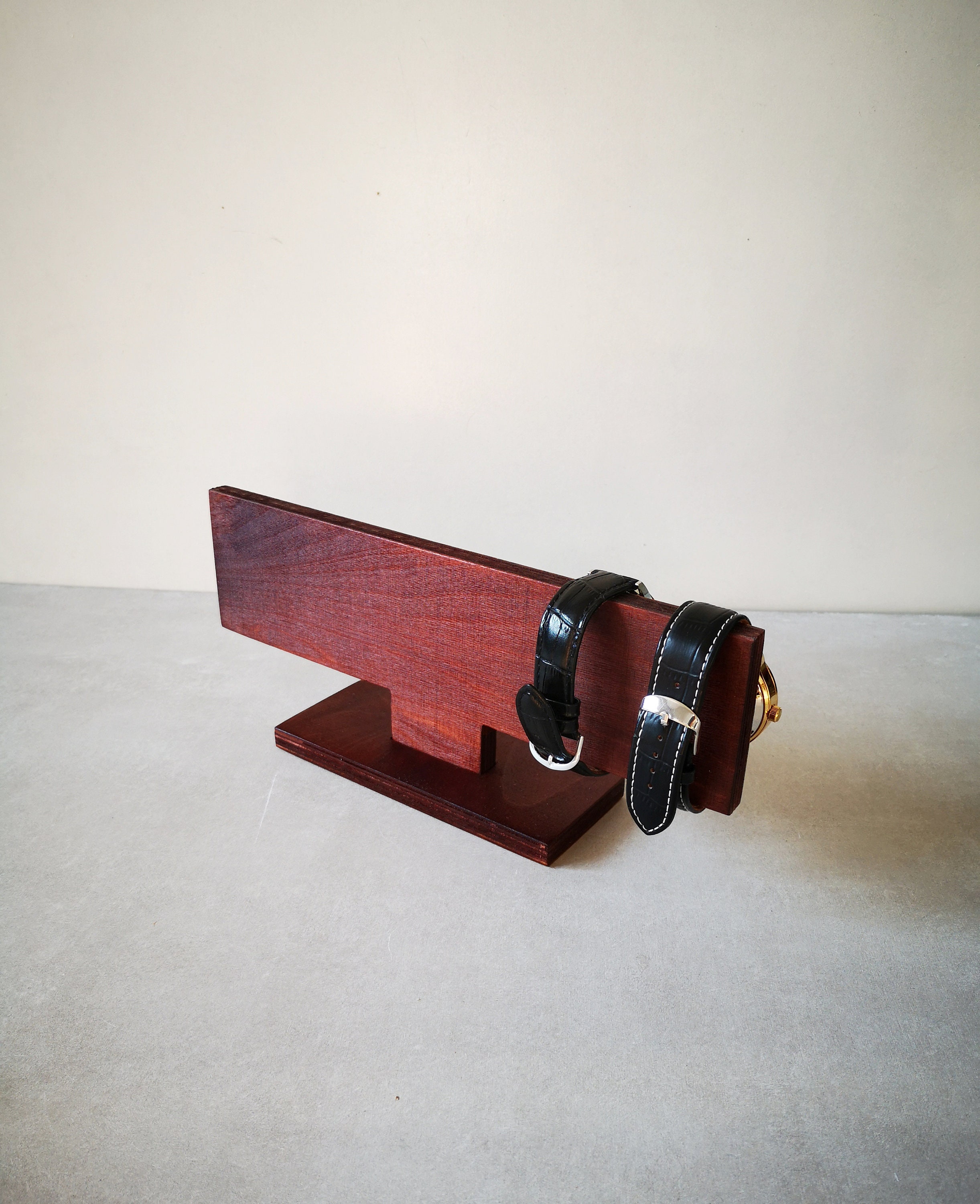 Watch Display Wooden Watch Stand Watch Stand for Desk Etsy