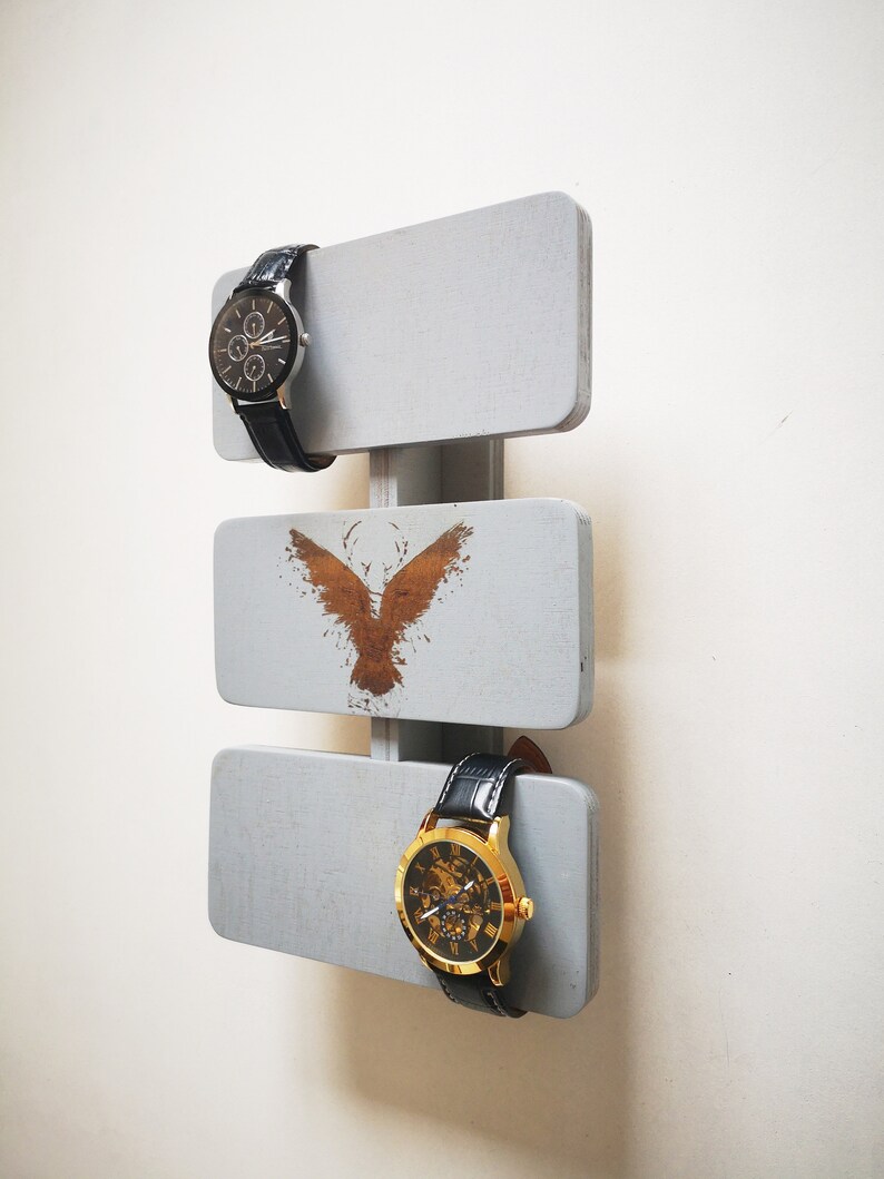 Watch Display for Wall Wooden Watch Hanger for Wall Painted Etsy
