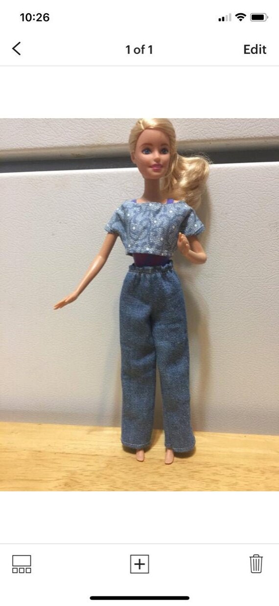 barbie doll jeans top