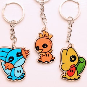 Puppet Ghost Gen 3 - Wooden Charm Keychain- 1.50&quot; tall