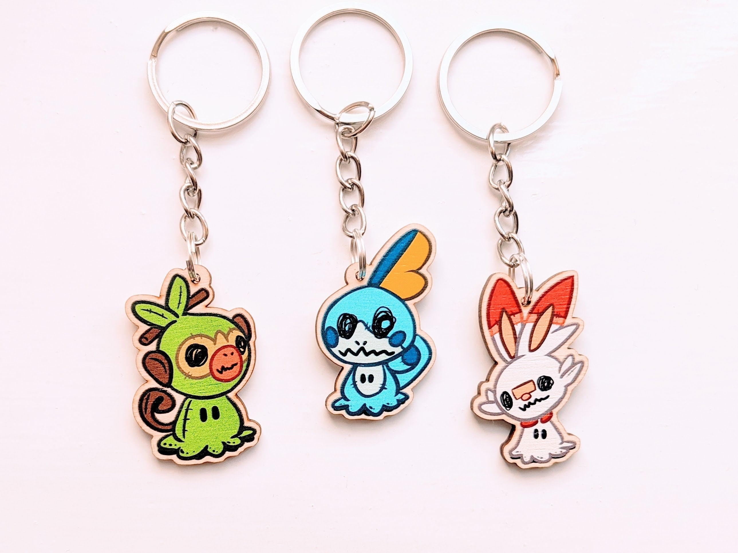 Puppet Ghost Gen 8 - Wooden Charm Keychain- 1.50" tall