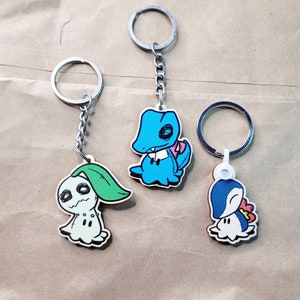 Puppet Ghost Gen 2 - Wooden Charm Keychain- 1.50&quot; tall