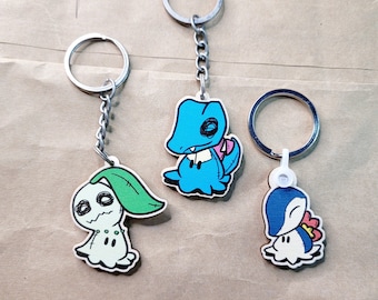 Puppet Ghost Gen 2 - Wooden Charm Keychain- 1.50&quot; tall