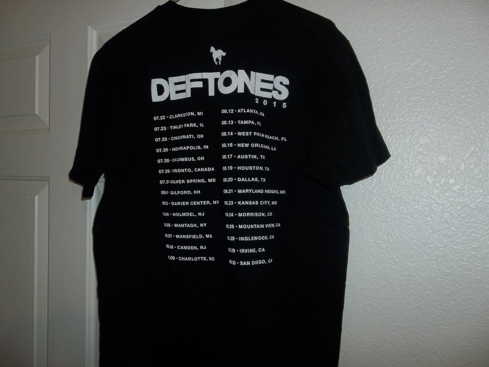 deftones 2007 tour shirt