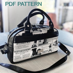 PDF sewing pattern for JAZZ Stylish, fun handbag-