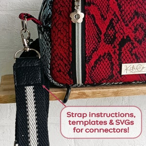 Purse Strap Pattern, Bag Making, Bag Strap Tab, Webbing Bag Connectors ...