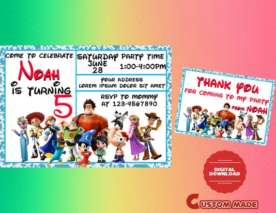 disney invitations disney birthday disney party disney etsy disney invites
