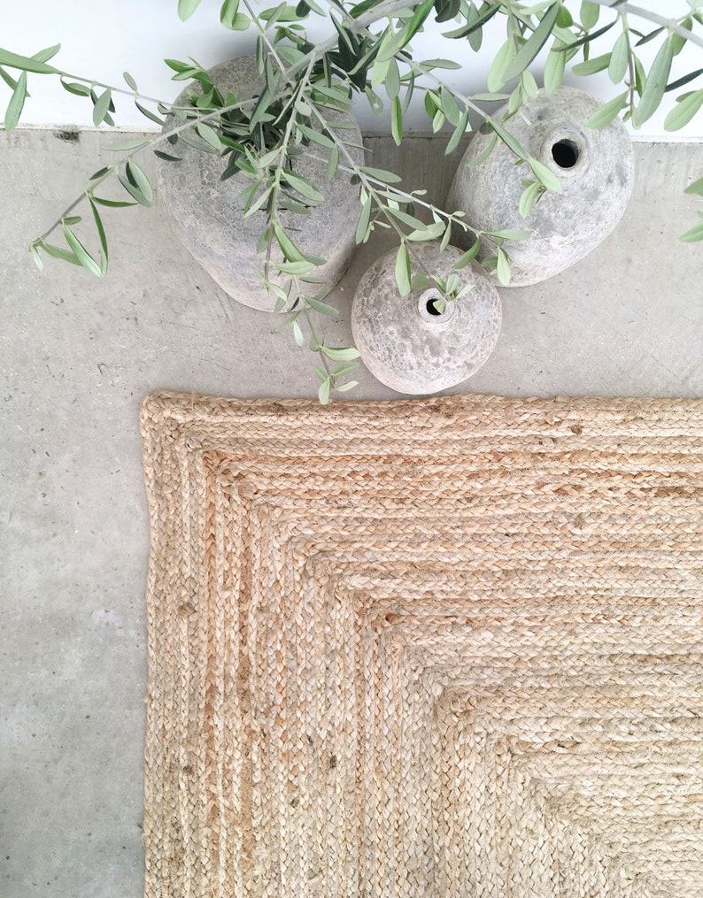 Extra Large Jute Rug. Natural and Ecologic Jute Rug. Natural Etsy UK