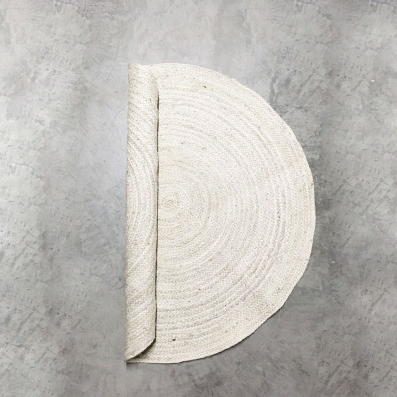 Extra Large Round Jute Rug in Warm White. Ecologic Jute and Etsy