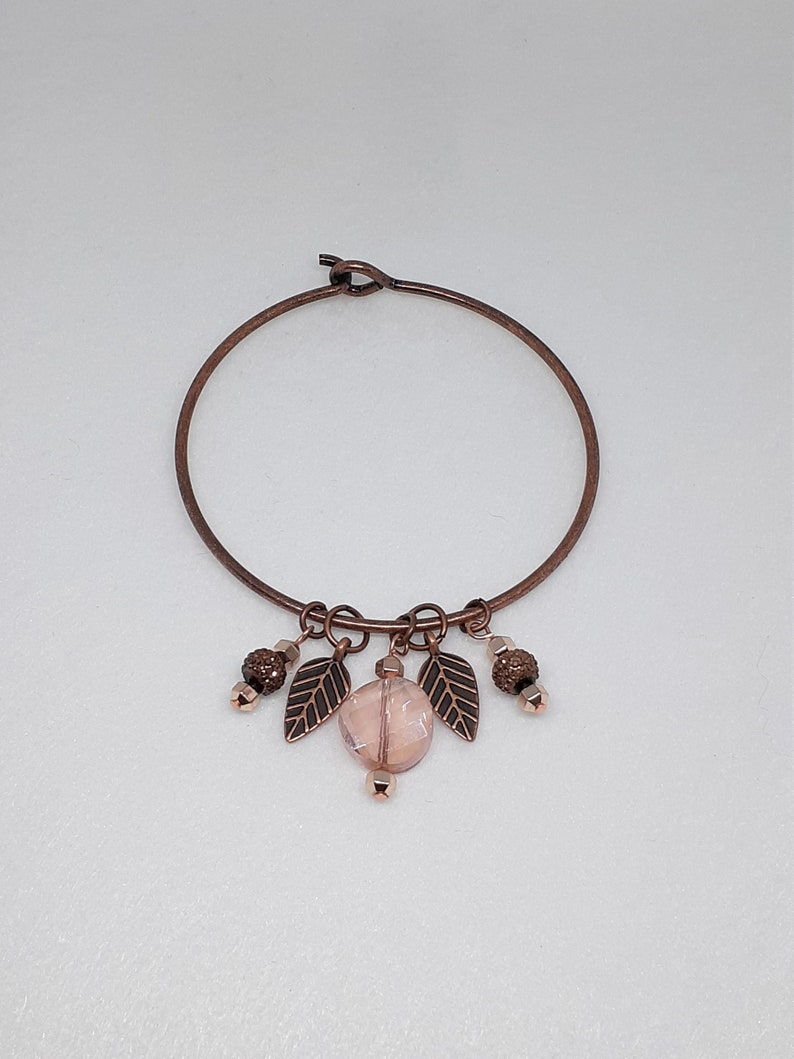 leaf charm bracelet