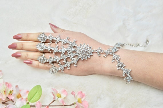 Ladies Designer Ring Bracelet... For Gown Dresses, Saree, Crop Tops  #WeddingJewelry - YouTube