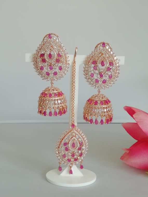 Ruby jhumka deals
