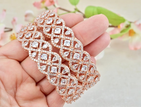 American diamond kangan deals