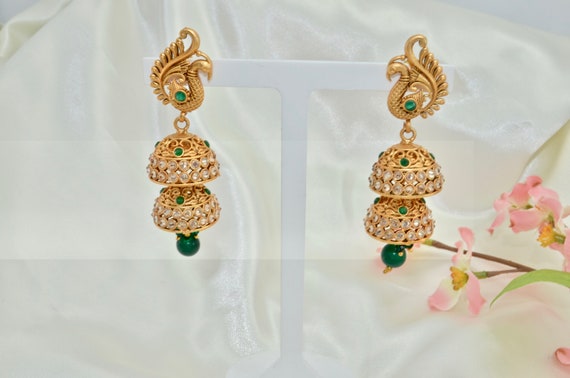 Ruby jhumka on sale