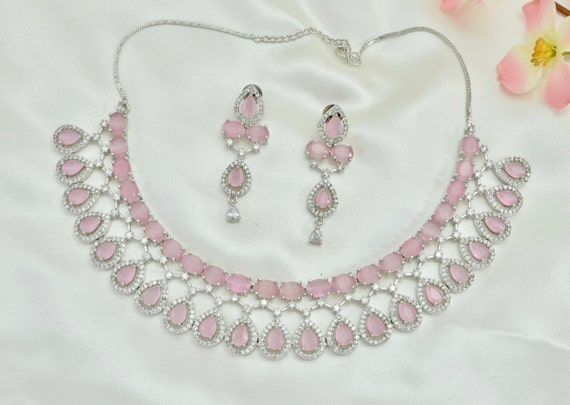Buy the Silver Pink Pixie Necklace - Silberry