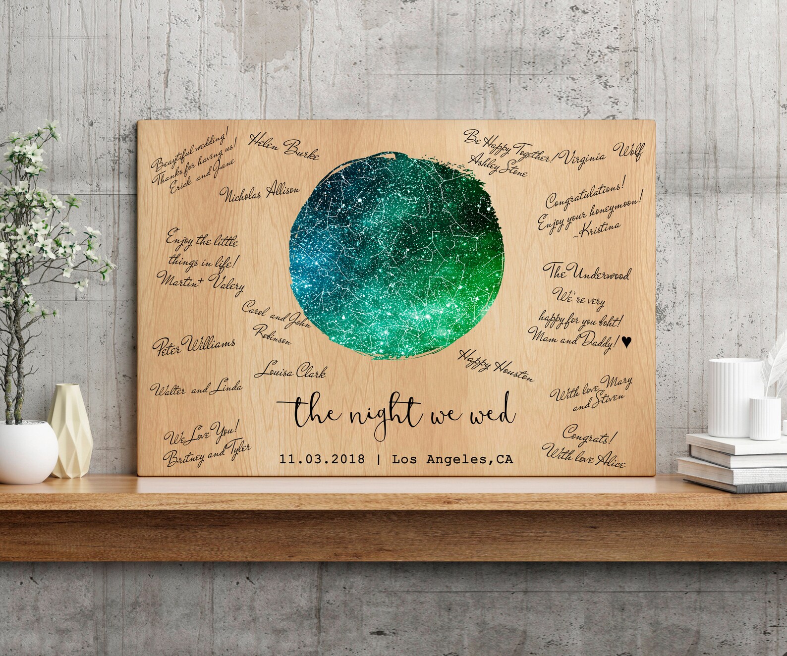 Alternative Wedding Guest Book Wood Guest Book Wedding Etsy UK