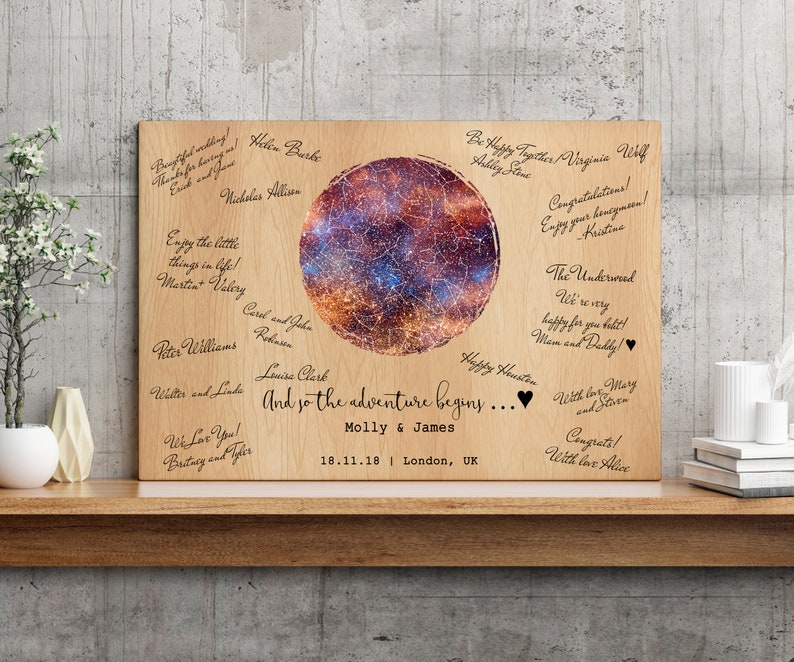 large size Wedding Guest Book Alternative Small Size Guest Book Sign Wedding Guest Book Alternative stars 102 Wedding Guest Book