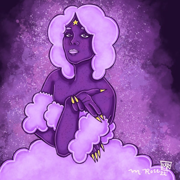 Like I Care - Lumpy Space Princess from Adventure Time - Original Art by Micayla Rose