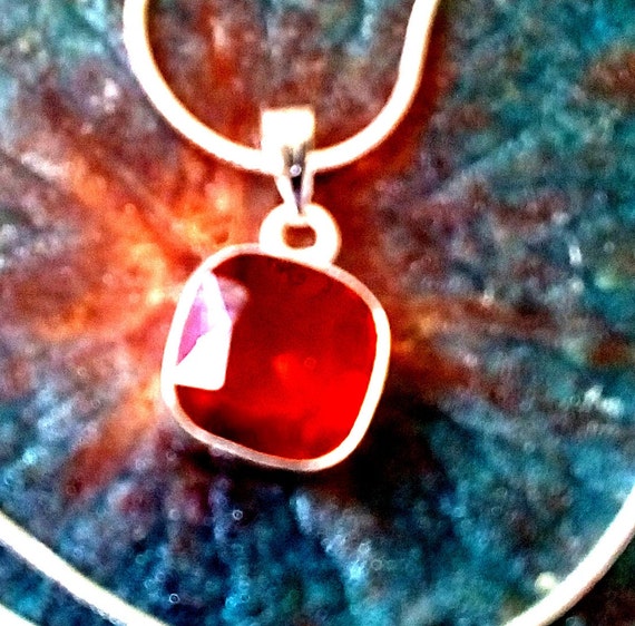 Orange topaz necklace sale