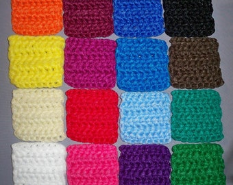 XL Scrubbie - Square Nylon Net Scrubbie, Set of 2 - 4, Approx Size 4.5" x 4.5"