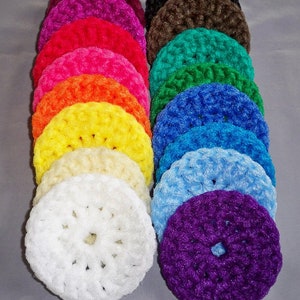 Double Round Scrubbie - Nylon Net Scrubbie, Set of 3 - 6, Approx Size 4 1/2&quot;