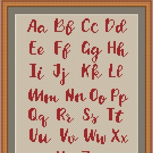 Alphabet Cross Stitch Pdf Pattern - Etsy