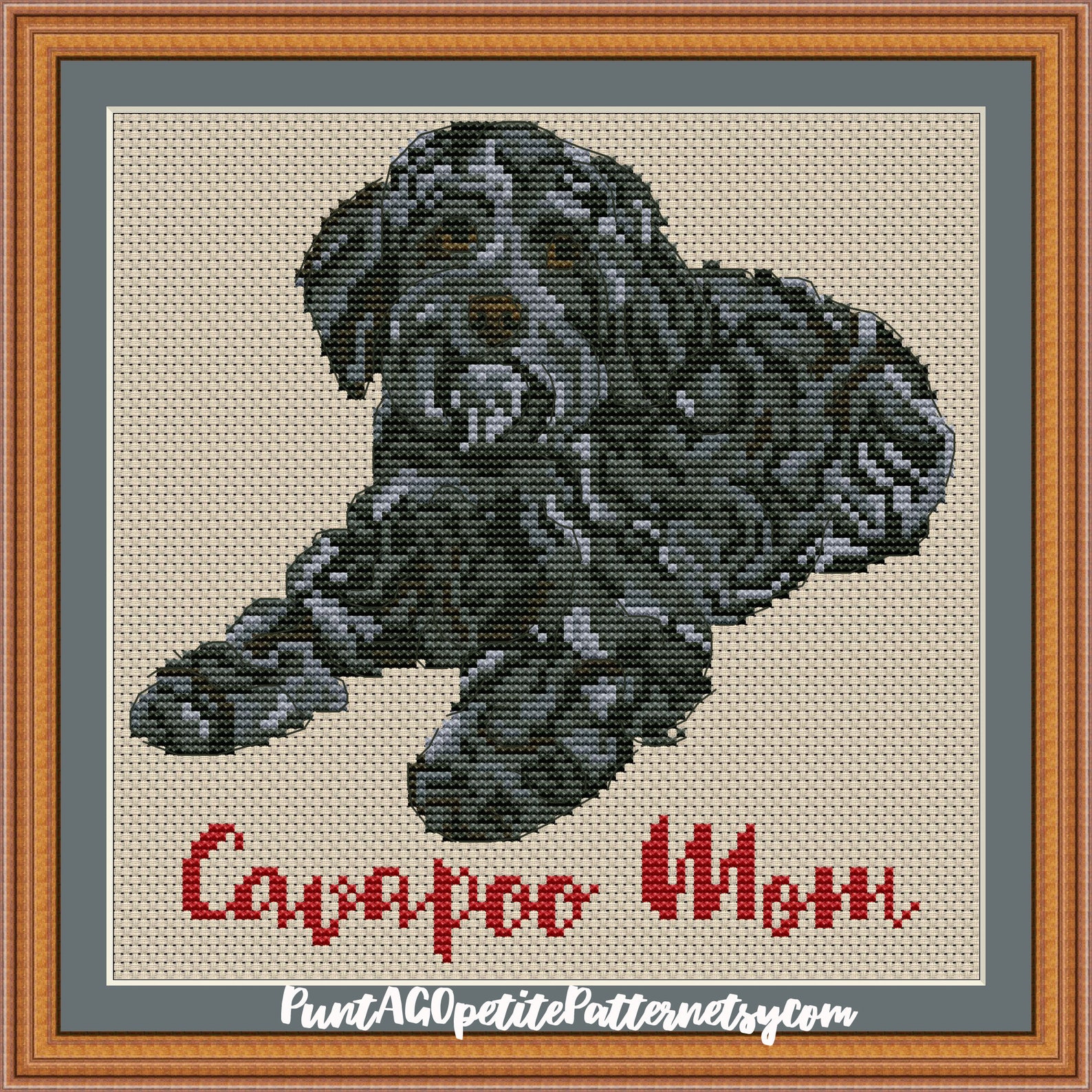 Cavapoo Cross Stitch Pattern - Dog Lovers Gift (digital PDF Pattern) - Etsy