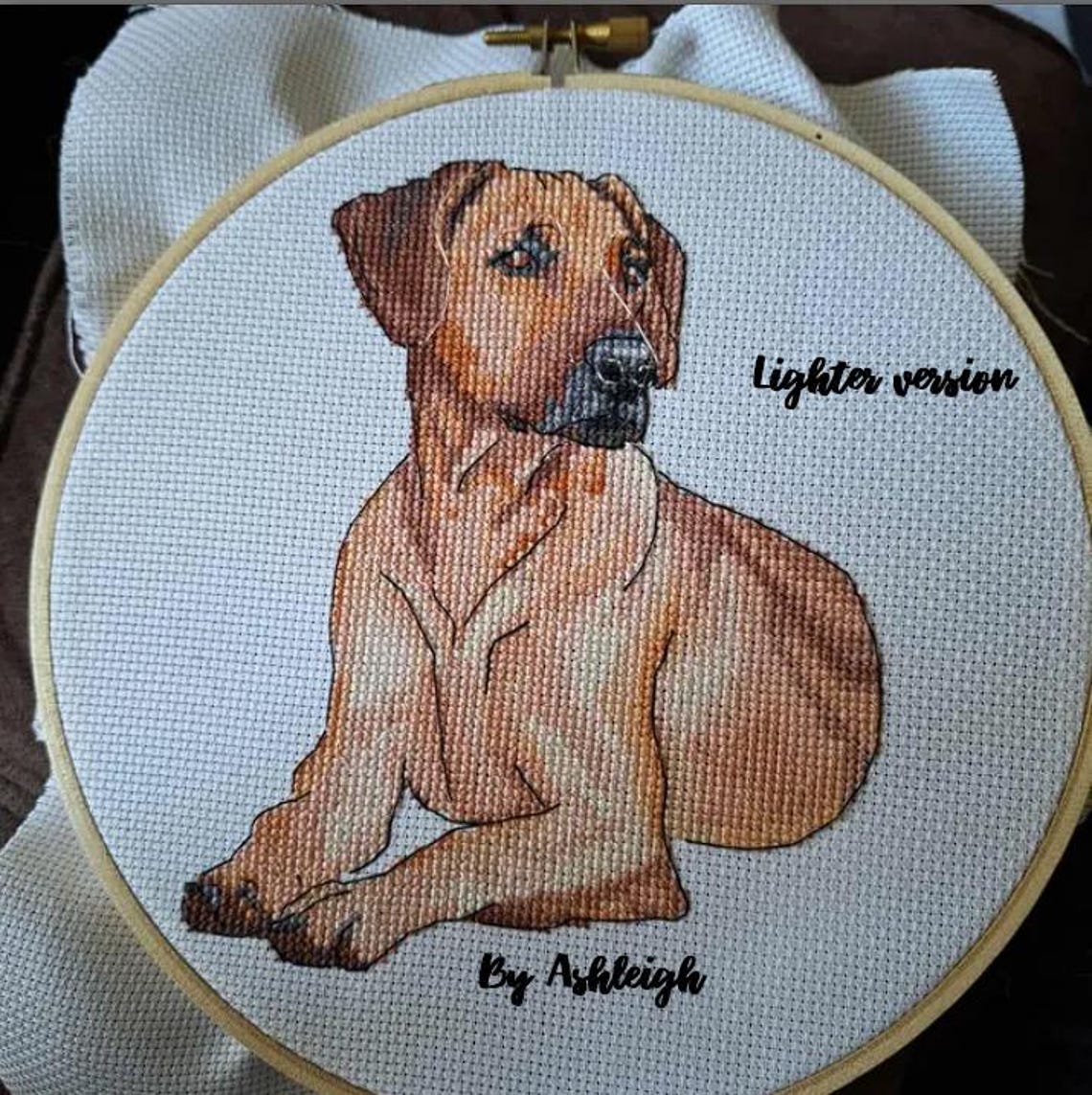 Rhodesian Ridgeback Mom Cross Stitch Pdf Pattern - Etsy