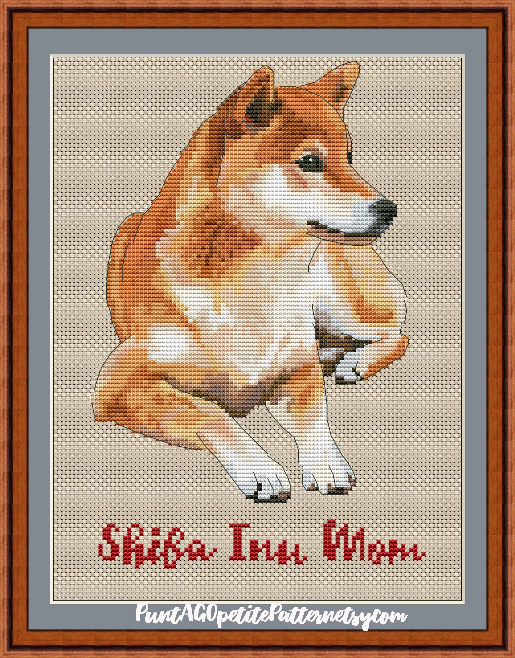 Shiba Inu - Cross Stitch Pattern – Harp Seal Crafts