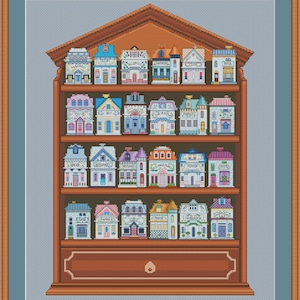 Lenox spice village inspired cross stitch pdf pattern