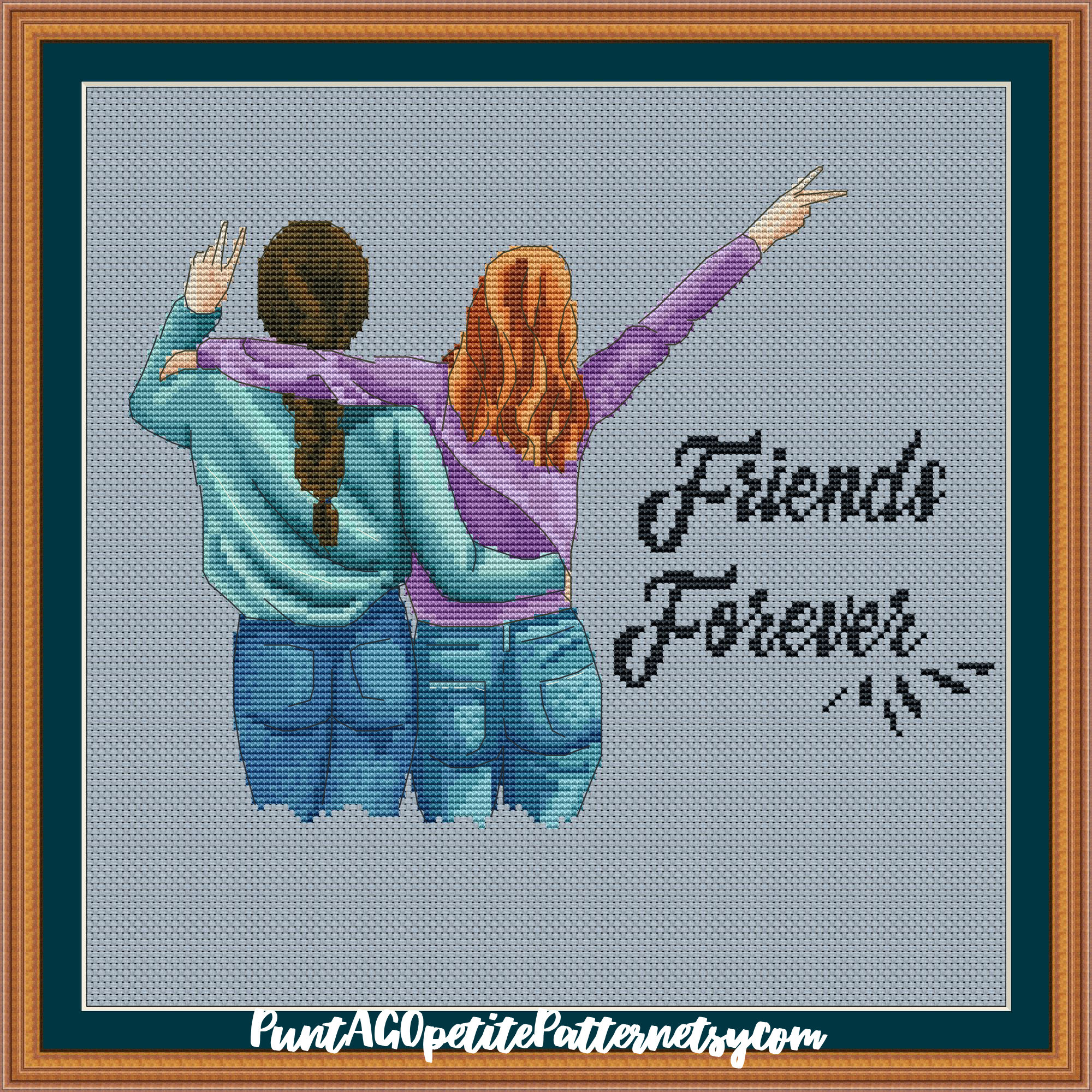 best-friend-forever-cross-stitch-pdf-pattern-etsy