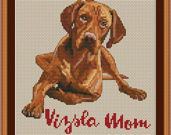 Vizsla Cross Stitch Pattern (Digital PDF Download)