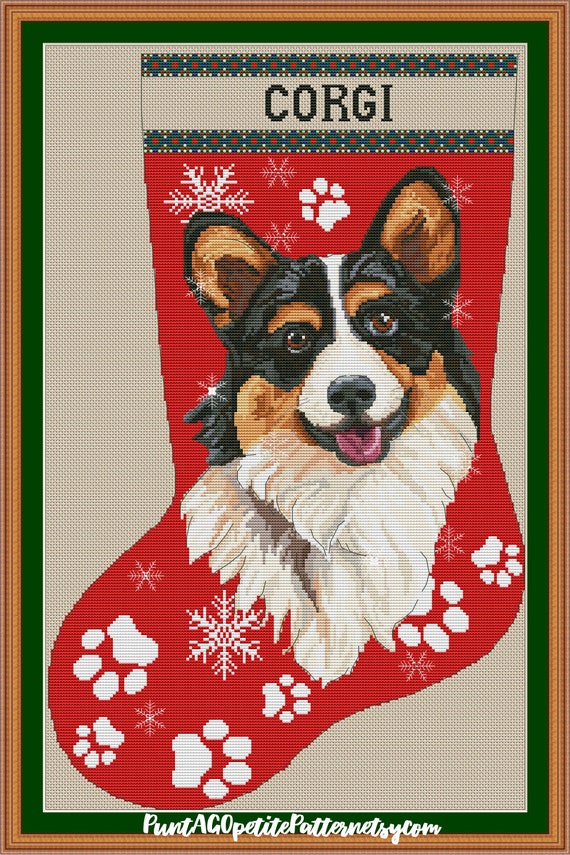 Corgi christmas stocking Clearance
