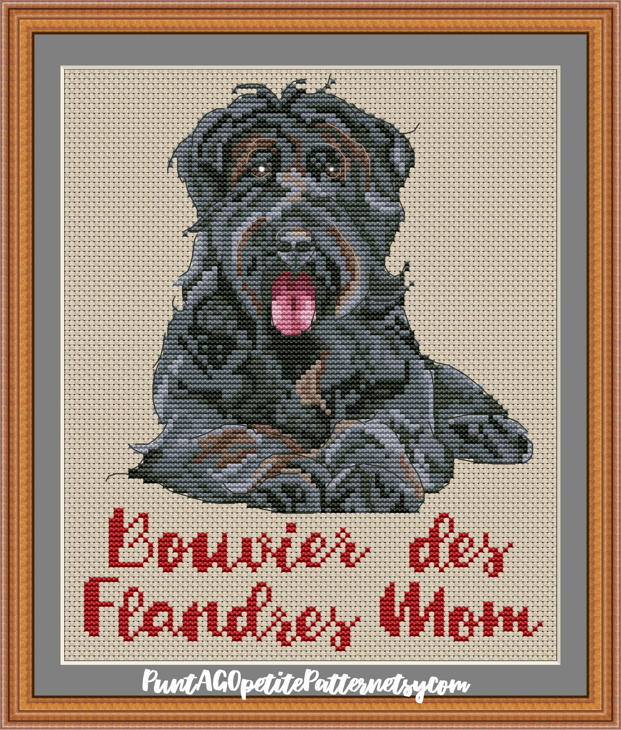 Bouvier wolfhound best sale mix