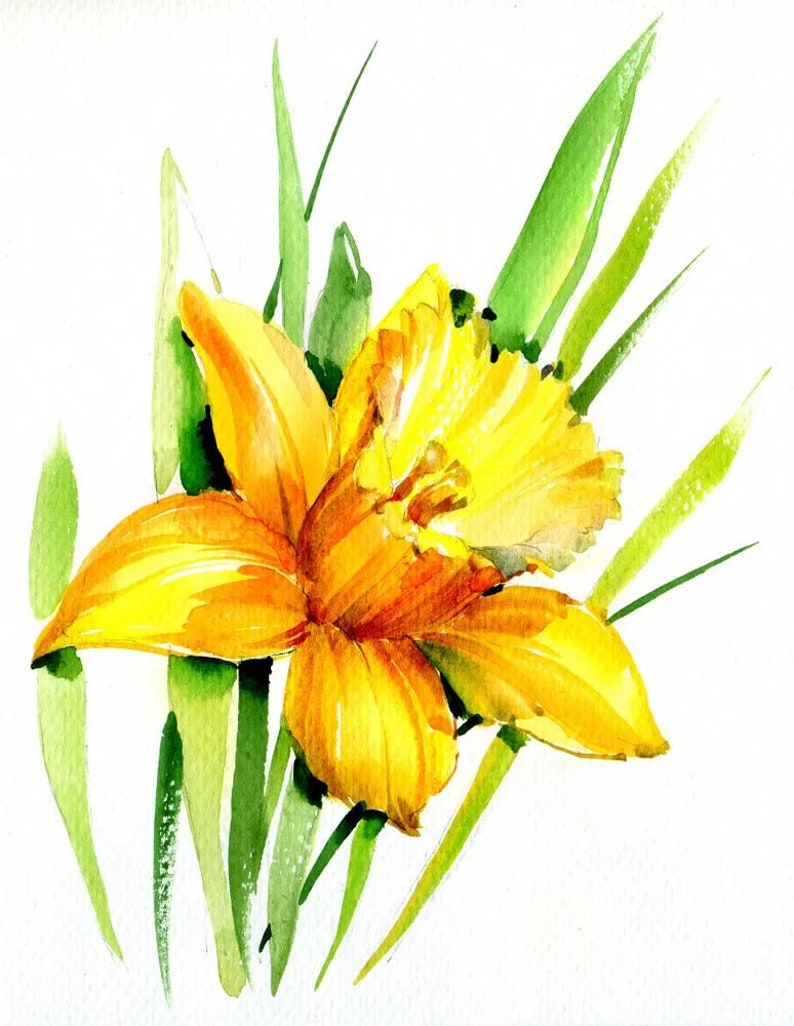 Mini Cross Stitch Embroidery Yellow Daffodil Pattern Pdf Micro - Etsy