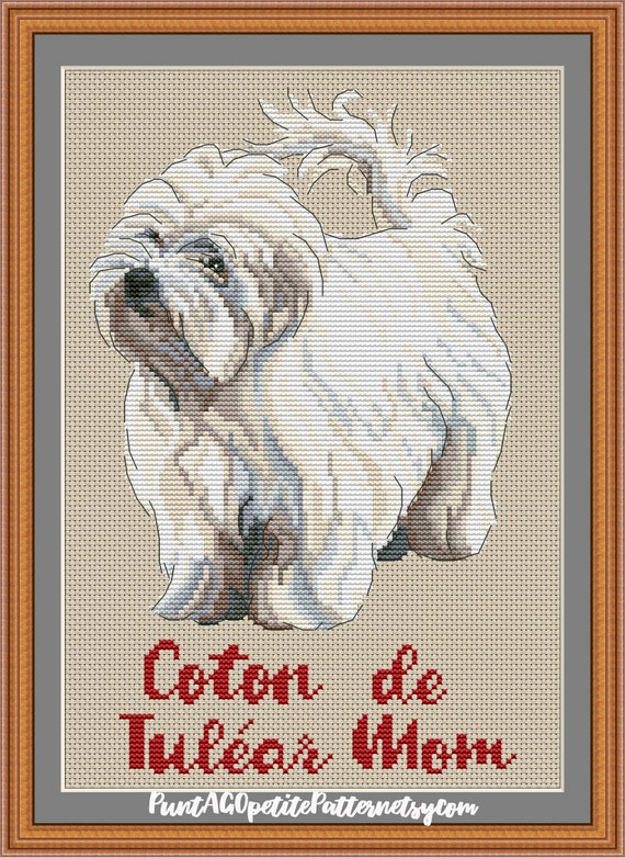 Coton De Tulear Cross Stitch Pattern (Digital PDF Download)
