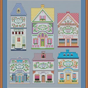 Lenox spice village canisters inspired cross stitch pdf pattern