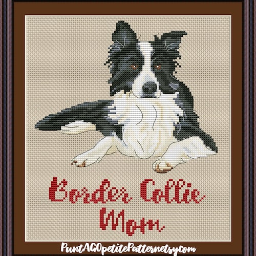 Border Collie Cross Stitch Pattern 9 Instant PDF Download Etsy