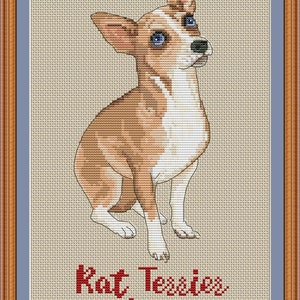 Rat Terrier Mom Cross Stitch Pdf Pattern - Etsy