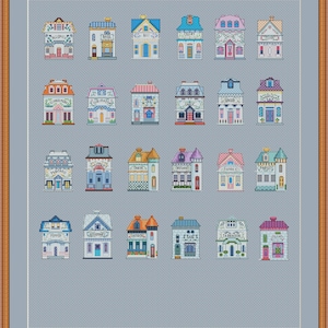 Lenox spice village inspired jars cross stitch pdf pattern