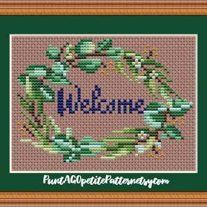Doormat doll house miniature cross stitch pdf pattern