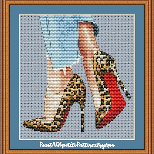 Cross Stitch Shoes Etsy